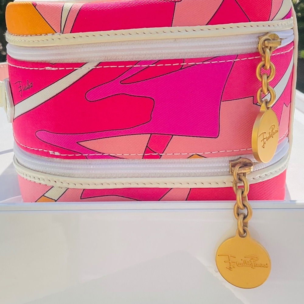 Authentic Vintage Emilio Pucci Vibrant Cosmetic Bag NWOT - Picture 9 of 14